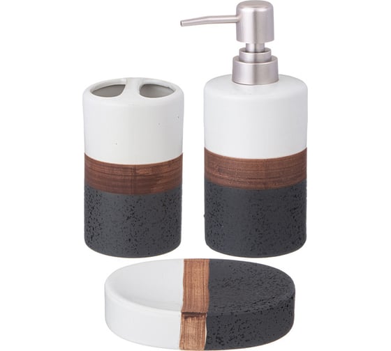 Изображение товара Набор для ванной комнаты Lefard 3 предмета 400 мл 755-1031