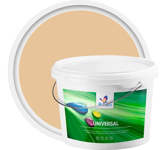 Изображение товара Резиновая краска Резолюкс Universal, 14 кг бежевый 1014 УТ000001318