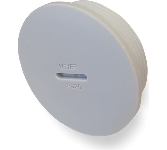 Изображение товара Заглушка отверстия - заглушка под плоскую отвертку Weyer DPK-P36G, нар. PG36 WE6803400