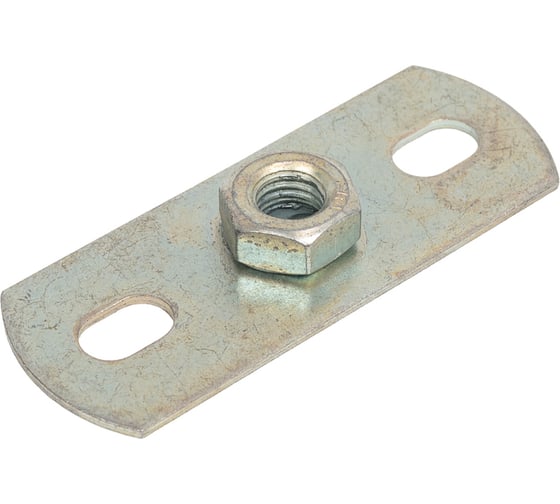 Изображение товара Опорная пластина с гайкой СВК 2,2x30x80, отверстия 8,3x13мм, гайка М10 Н0000027725