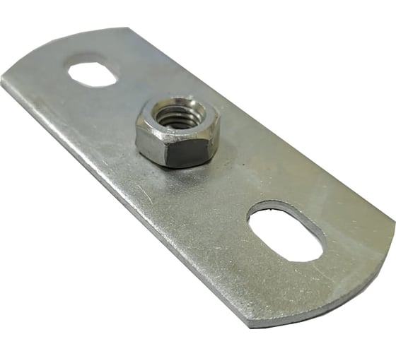 Изображение товара Опорная пластина с гайкой СВК 2,2x30x80, отверстия 8,3x13 мм, гайка М8 Н0000027724