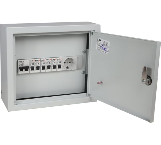 Изображение товара Щит распределительный навесной ООО "Центр Энергии" НКУ 50А-ЩРН-12-IP31 (2С50, 3x1С16, 3x1С25, розетка) 00-00005650