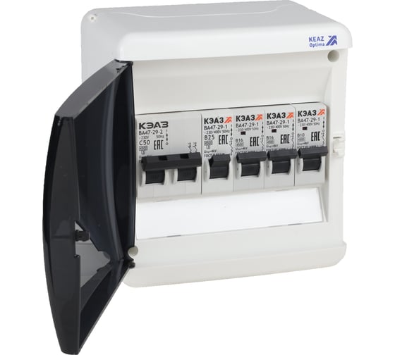 Изображение товара Щит распределительный ООО "Центр Энергии" НКУ ЩР50А UNK-06 (1x2С50, 1x1В10, 2x1В16, 1x1В20) 00-00005243