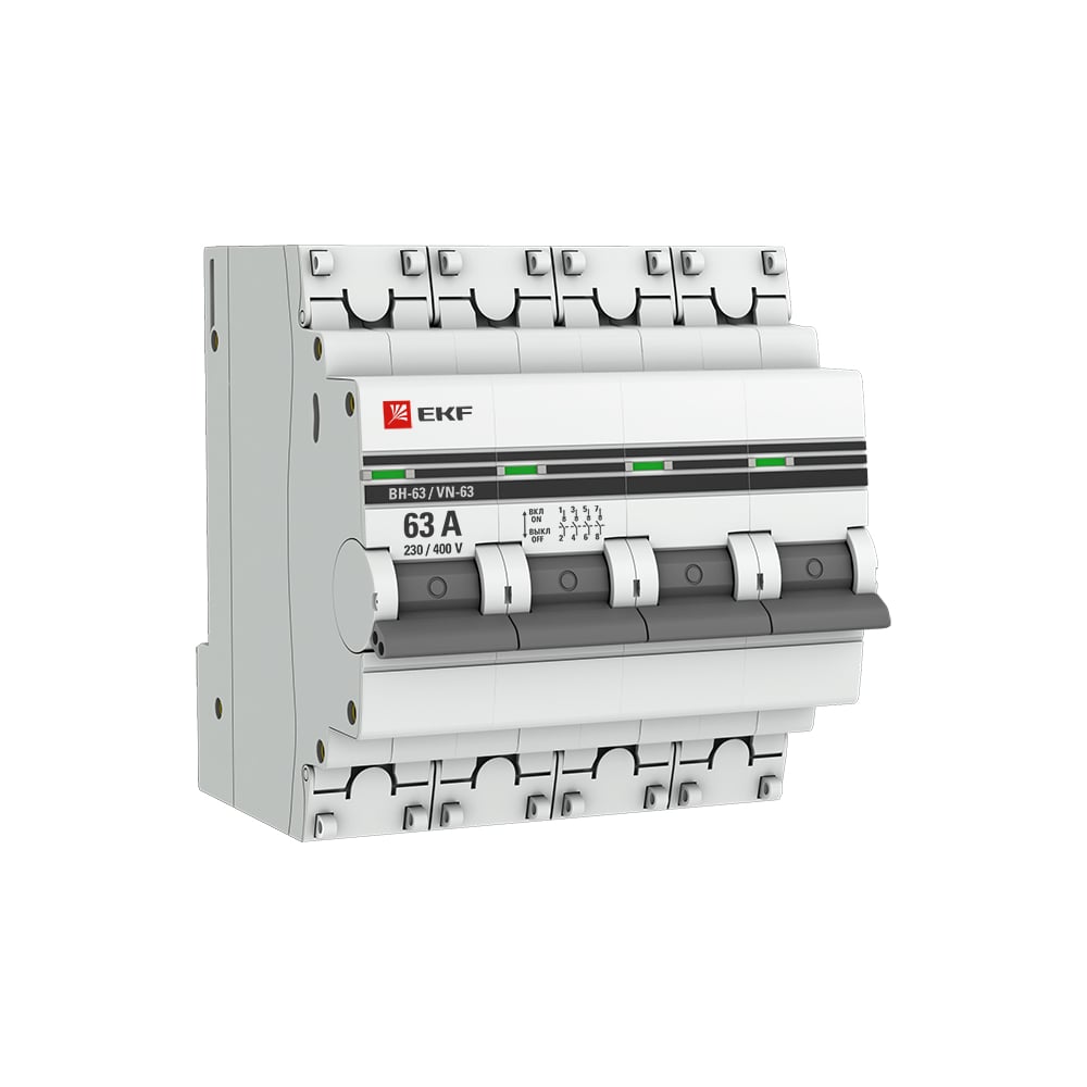 фото Выключатель нагрузки ekf вн-63, 4p, 63а, proxima sq sl63-4-63-pro