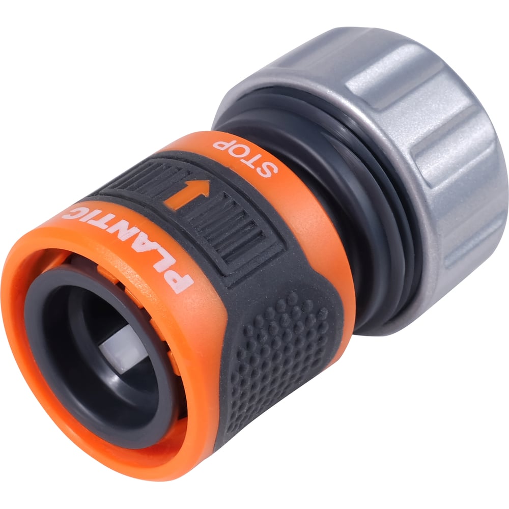 Изображение товара Коннектор c металлическим фиксатором аквастоп 1/2-5/8 light Plantic 39379-01