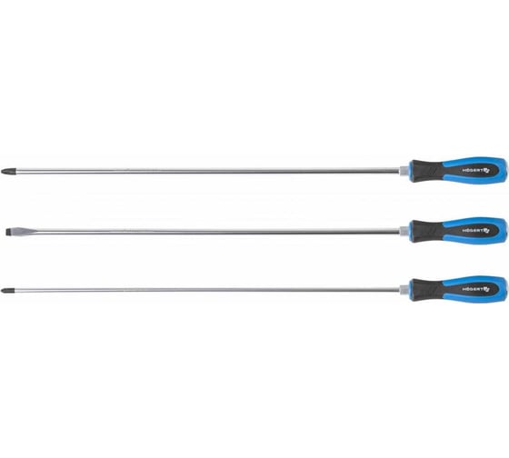 Изображение товара Набор длинных отверток HOEGERT TECHNIK 3 шт HT1S084
