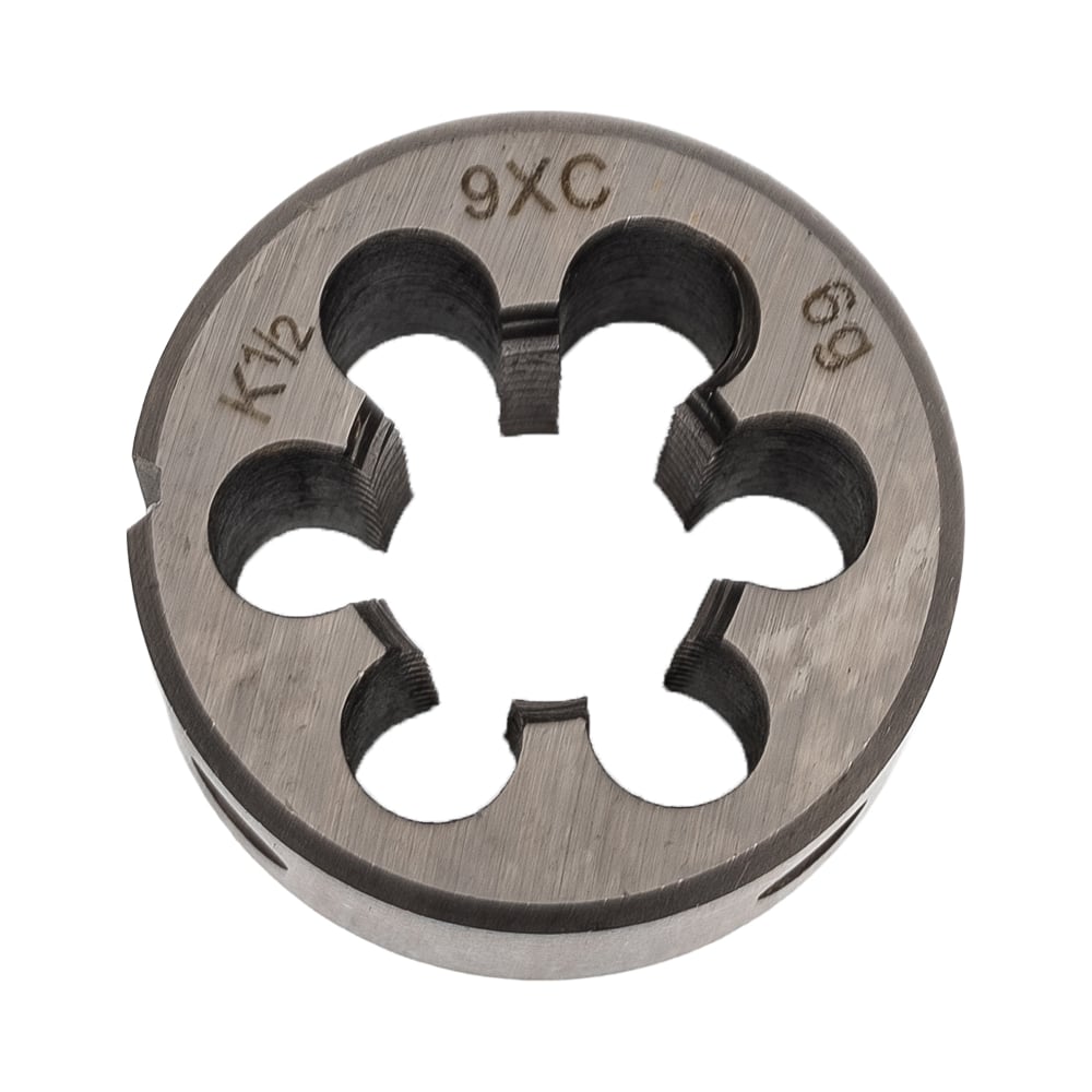 Изображение товара Круглая плашка БИЗ К 1/2 1/2pk для внутренней резьбы из стали 9ХС