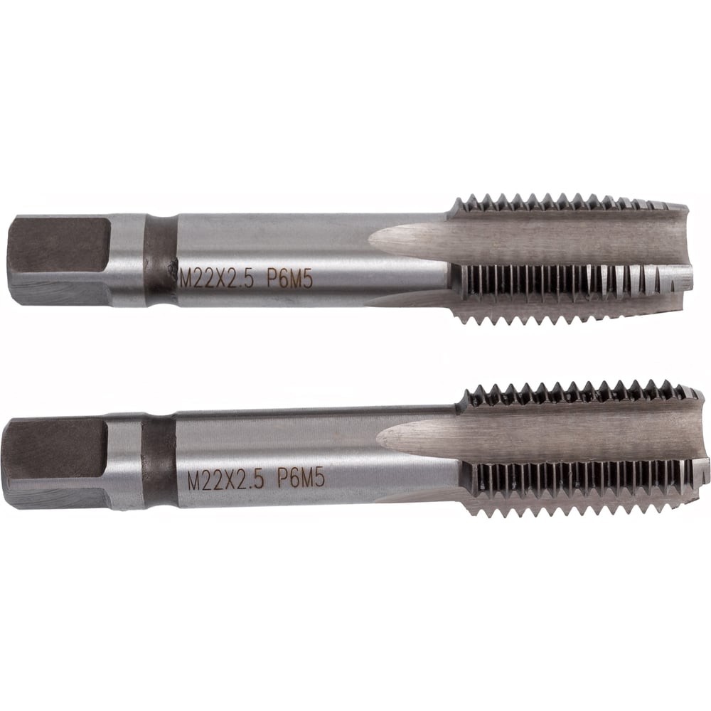 Изображение товара Метчик БИЗ М 22,0*2,50 ручной комплект в пластиковом футляре