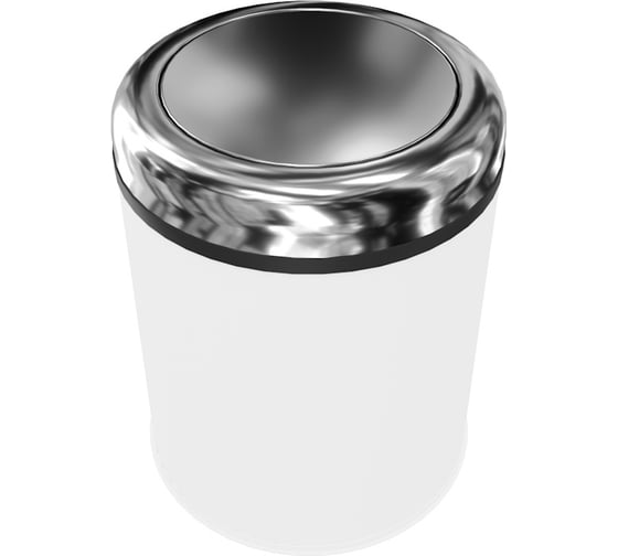 Изображение товара Ведро для мусора с крутящейся крышкой Teymi Solli 12 литров, белое T90261 ЦБ-00269714