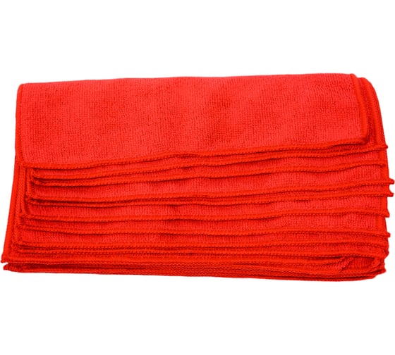 Изображение товара Салфетка микрофибра Ben Fatto 30x30 см красная 200 гр/м2, 10 шт/уп 28946 30328