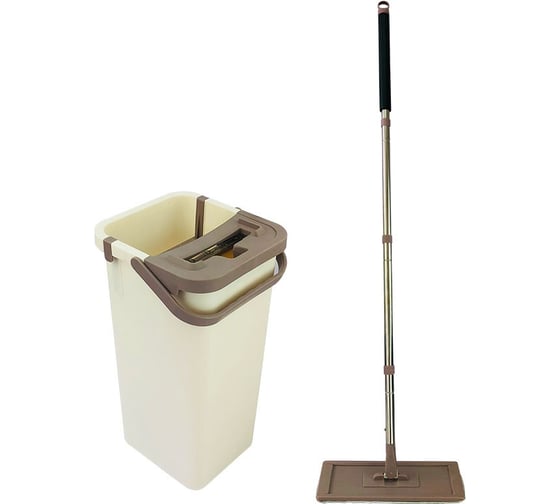 Изображение товара Швабра для пола Leonord MIRACLE с насадкой из микрофибры и ведром с механизмом отжима 004836
