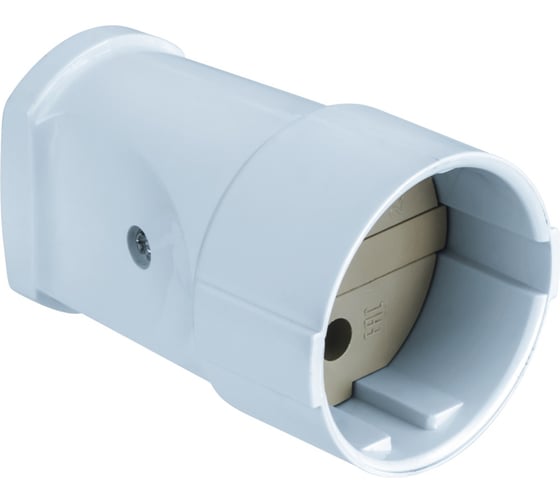 Изображение товара Розетка Navigator NCA-SK01-10A-X-WH, без заземления, переносная, белая 61716