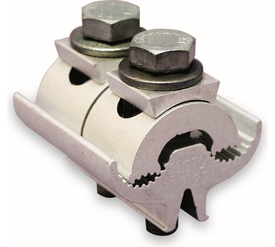 Изображение товара Зажим соединительный плашечный ЭНЕРВИК /ENSTO (SL37.2) 2 болта М8, Al 10-95 мм² и Al 10-95 мм² (упаковка 50 шт) SL37.2R