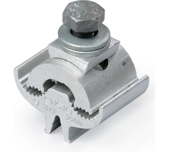 Изображение товара Зажим соединительный плашечный ЭНЕРВИК /ENSTO (SL37.1) 1 болт М8, Al 10-95 мм² и Al 10-95 мм² (упаковка 200 шт) SL37.1R