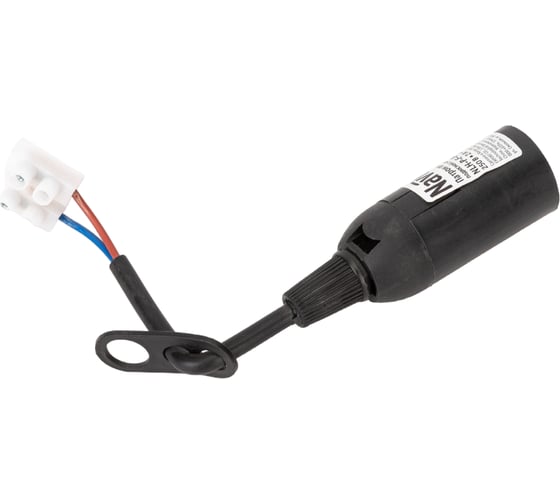 Изображение товара Электрический патрон Navigator NLH-P-F-BL-E14-TB, пластиковый, с КЗВ, черный 61353