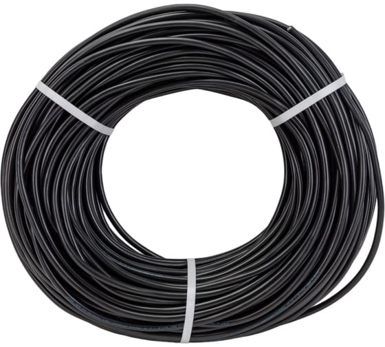 Изображение товара Провод ПВС Кабель-Арсенал 2x1,0, ГОСТ, черный, 100 м KARS-54511