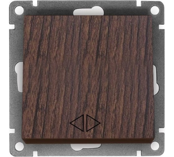 Изображение товара Перекрестный одноклавишный выключатель UNIVersal серия "Афина ", скрытой установки, 10А, 220В, венге, еврослот A0024-V