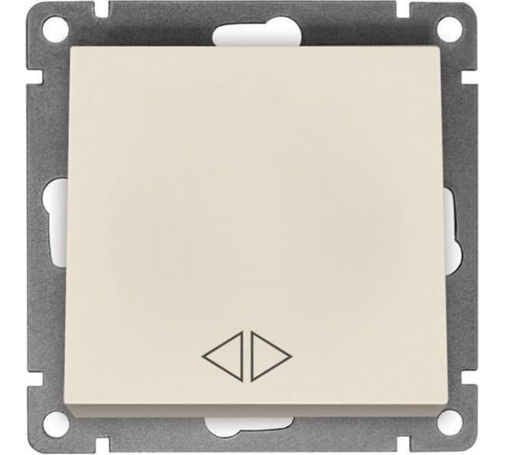 Изображение товара Перекрестный одноклавишный выключатель UNIVersal серия "Афина ", скрытой установки, 10А, 220В, слоновая кость (ivory), еврослот A0024-I
