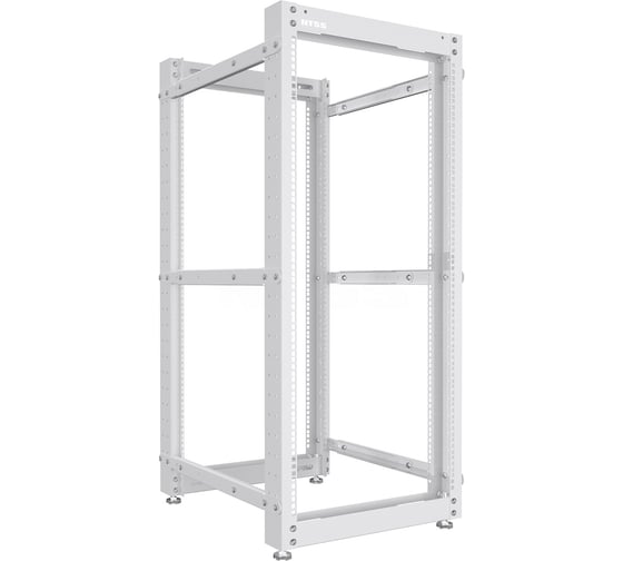 Изображение товара Стойка серверная NTSS OR двухрамная 42U, 600-1000мм, комплект ножек, серый RAL 7035 NTSS-2POR42U/600-1000