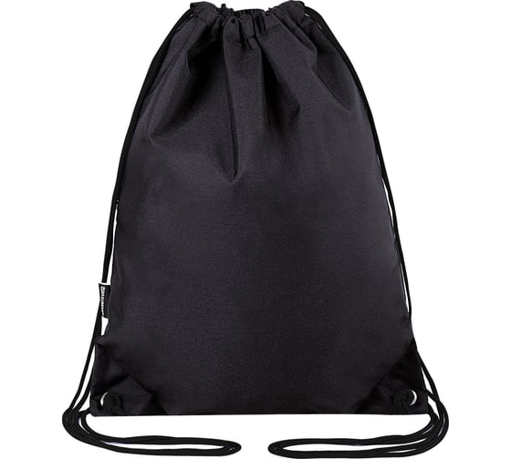 Изображение товара Мешок для обуви BRAUBERG плотный, карман на молнии, подкладка, 43x33 см, Total Black 272427