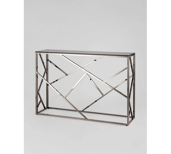 Изображение товара Консоль Стул Груп АРТ ДЕКО 115х30, стекло smoke, сталь темный хром ECST-015-BG-SK (115x30)