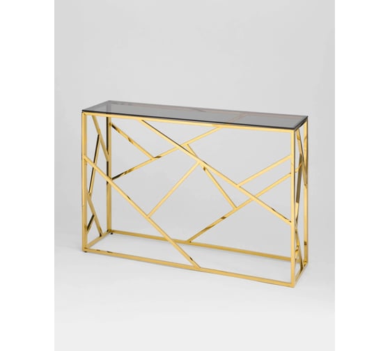 Изображение товара Консоль Стул Груп АРТ ДЕКО 115х30, стекло smoke, сталь золото ECST-015-TG-SK (115x30)