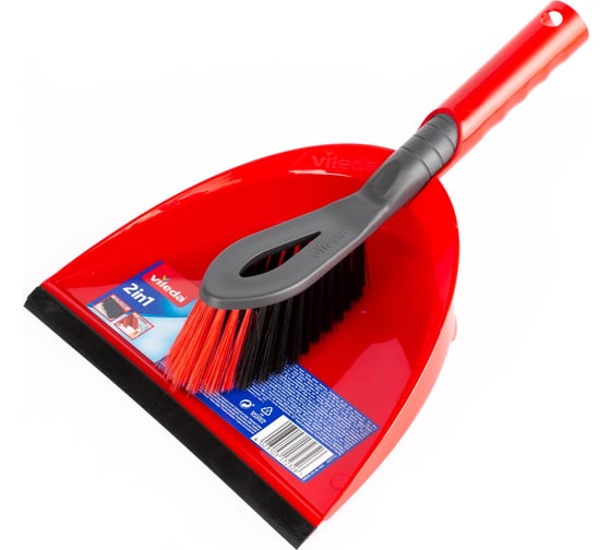 Изображение товара Набор совок + щётка с короткой ручкой Vileda 2 в 1 141742/2