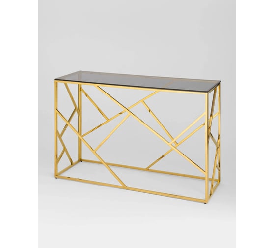 Изображение товара Консоль Стул Груп АРТ ДЕКО 120х40, стекло smoke, сталь золото ECST-015-TG-SK (120x40)