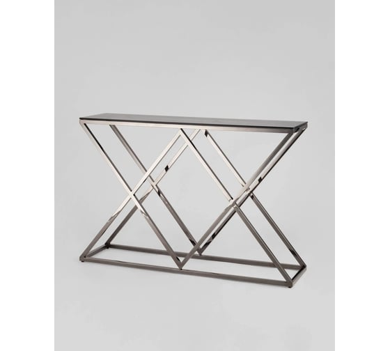 Изображение товара Консоль Стул Груп ИНСИГНИЯ 115х30, стекло smoke, сталь темный хром ECST-026-BG-SK (115x30)