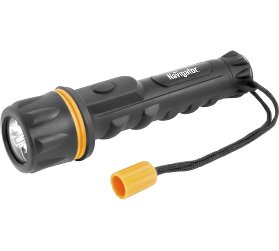 Изображение товара Фонарь Navigator NPT-R06-2AA, пластик+резина, 1LED, 0.5Вт 71584