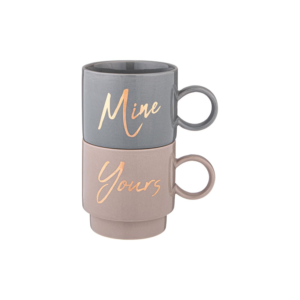 Изображение товара Набор кружек Lefard из 2 шт. 400 мл керамика надписи