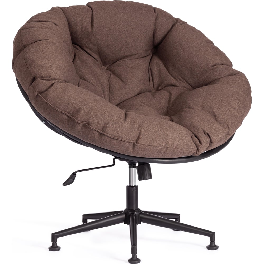 Изображение товара Кресло CLOUDE из металла и рогожки коричневое 97x98x90-96см