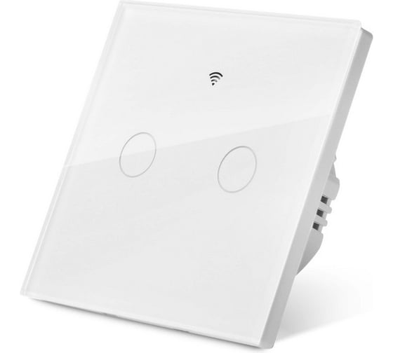 Изображение товара Сенсорный выключатель двухклавишный ONVIZ белый Tuya2белый