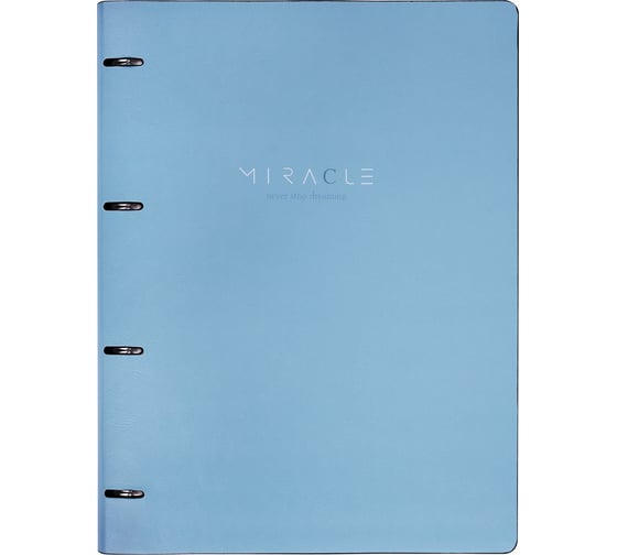 Изображение товара Тетрадь на кольцах BRAUBERG Большая А4 (240x310 мм), 120 л., под кожу, Vista, Пастельная 404514