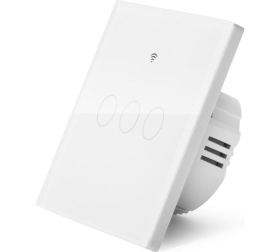 Изображение товара Сенсорный выключатель трехклавишный ONVIZ белый Tuya3белый