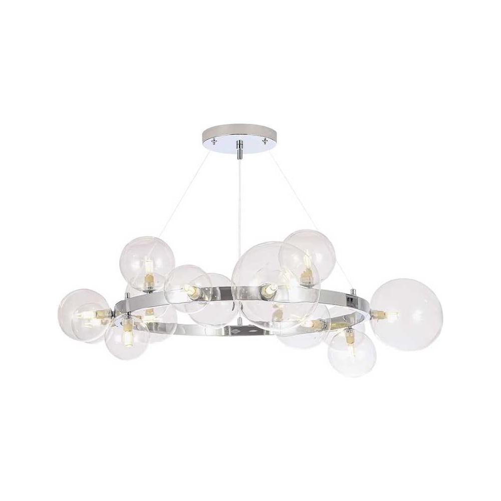 Изображение товара Подвесная люстра Crystal lux AGATA SP15 V2 хром и прозрачный