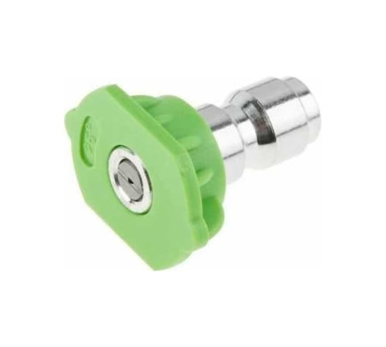 Изображение товара Веерная насадка зеленая, веер 25 градусов, среднее давление для очистителя высокого давления PW 1740 WORTEX 0325034