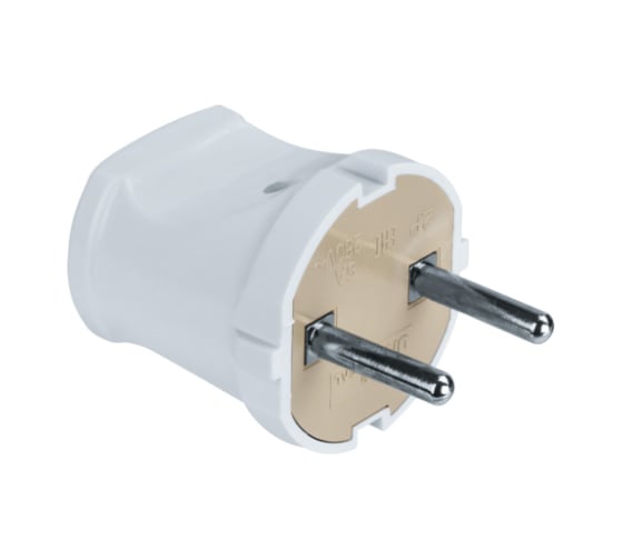 Изображение товара Вилка Navigator NCA-PL01-6A-X-WH прямая, без заземления, белая 61358