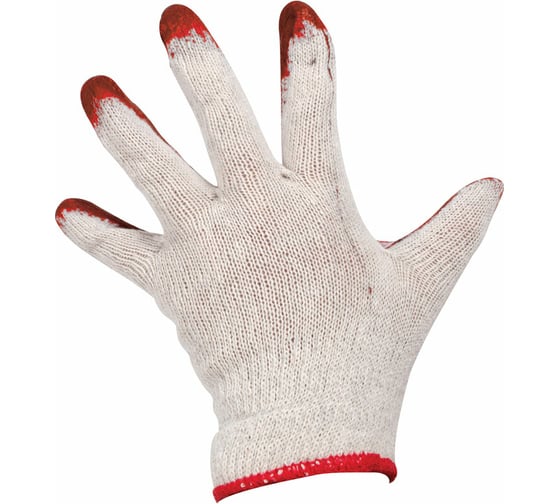 Изображение товара Хозяйственные перчатки с латексным покрытием Park EL-S001, цвет синий/оранжевый, 001060