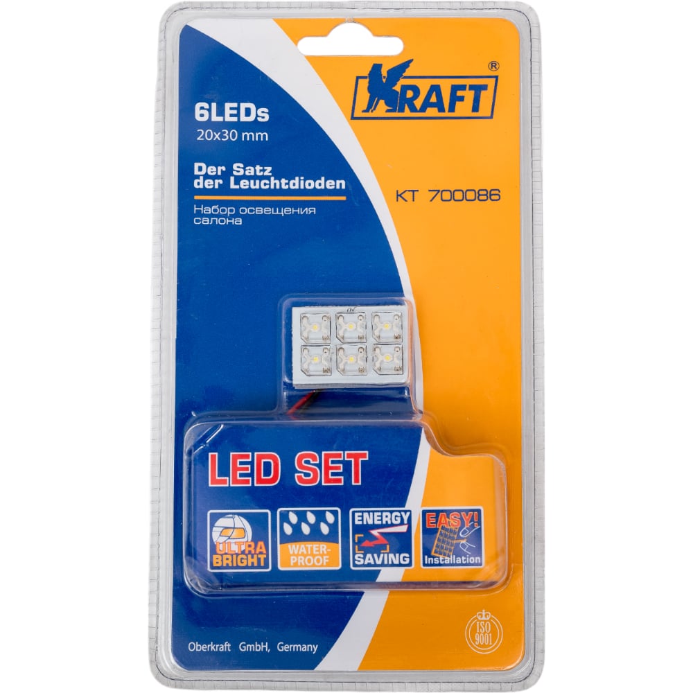 Изображение товара Светодиодная лампа KRAFT KT 700086 для освещения салона автомобиля