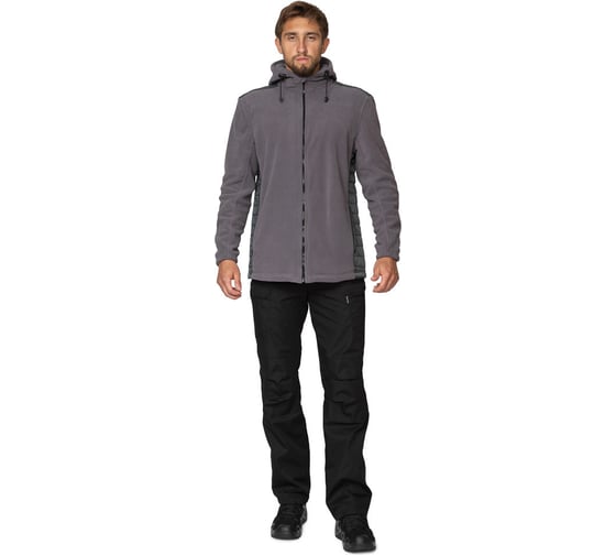 Изображение товара Флисовая куртка Прабо Кеми с капюшоном, темно-серый, р-р 56-58/182-188 42063