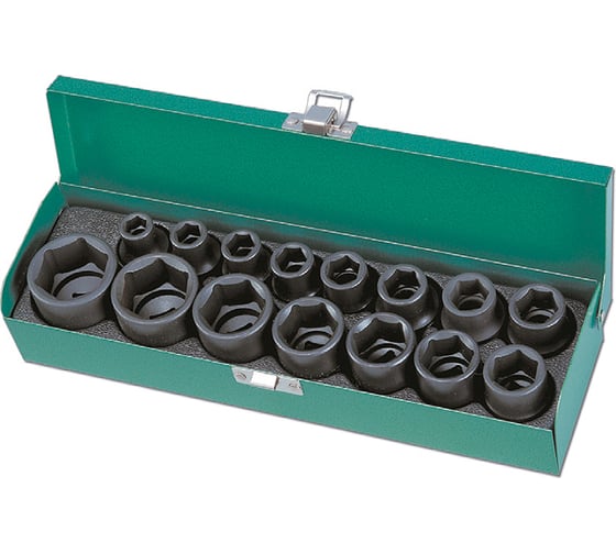 Изображение товара Набор ударных головок 1/2" HONITON, 15 предметов ISK40015M В0000000182961