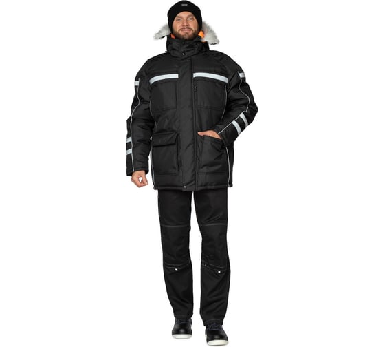 Изображение товара Куртка мужская утепленная Прабо "Аляска Ультра" черный, р-р 60-62/170-176 34102