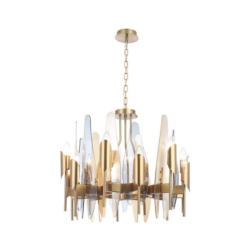 Изображение товара Подвесная люстра Crystal lux CASA SP-PL12 BRASS стиль модерн для гостиной и кухни