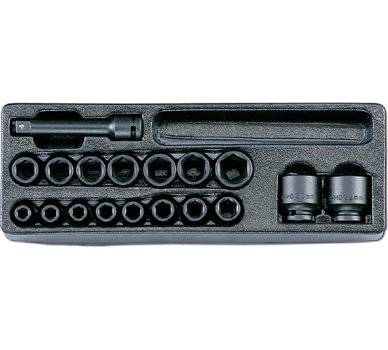 Изображение товара Набор ударных головок 1/2" HONITON, 22 предмета IK-A400220B В0000000159268