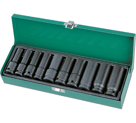 Изображение товара Набор ударных удлиненных головок 1/2" HONITON, 10 предметов ISK40010ML В0000000182960