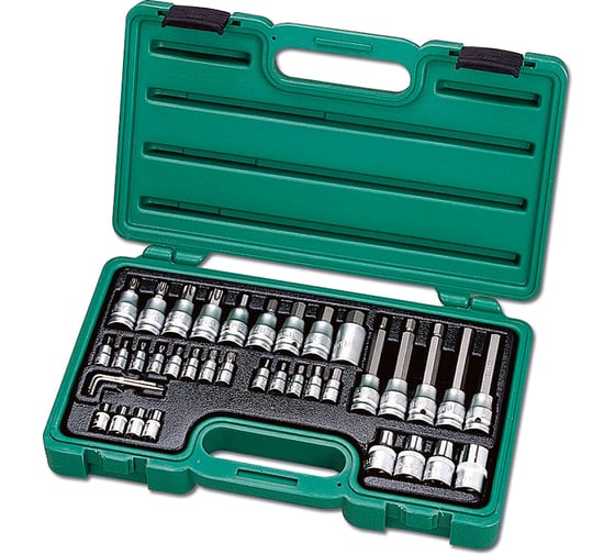 Изображение товара Набор торцевых насадок 1/4" и 1/2" HONITON, 40 предметов 402040E В0000000177292