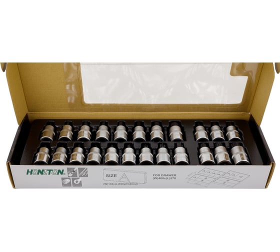 Изображение товара Набор торцевых насадок 1/2" (HEX, TORX, XZN) HONITON, 23 предмета IK-SKB400230 В0000000180597