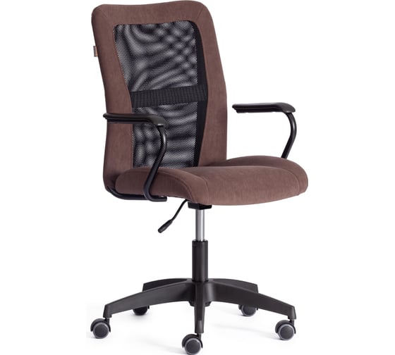 Изображение товара Кресло STAFF флок/ткань, коричневый/черный, 6/W-11 Tetchair 21456