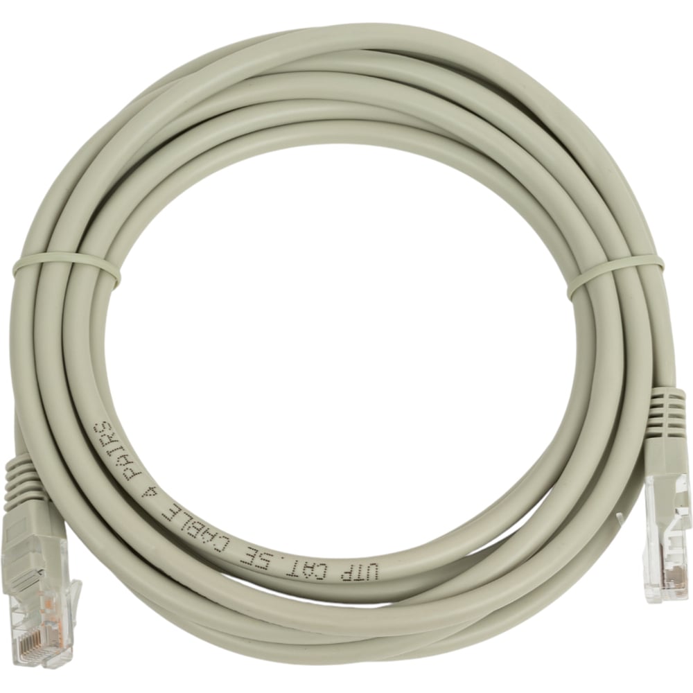 Изображение товара Кабель патч-корд Filum U/UTP 5e 3 метра с разъемами RJ-45 серый